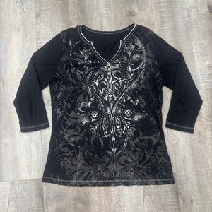 affliction style 1/3 sleeve
